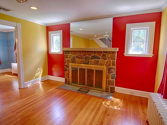 Living Room w Stained Glass Windows