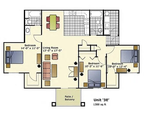 Floor plan 3E