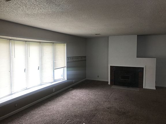 Living room, wood fire place