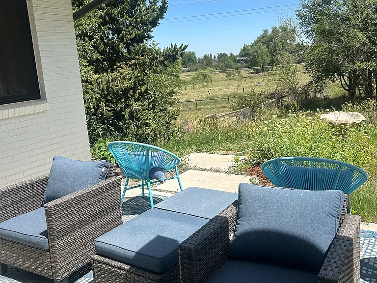 side patio with view of open space