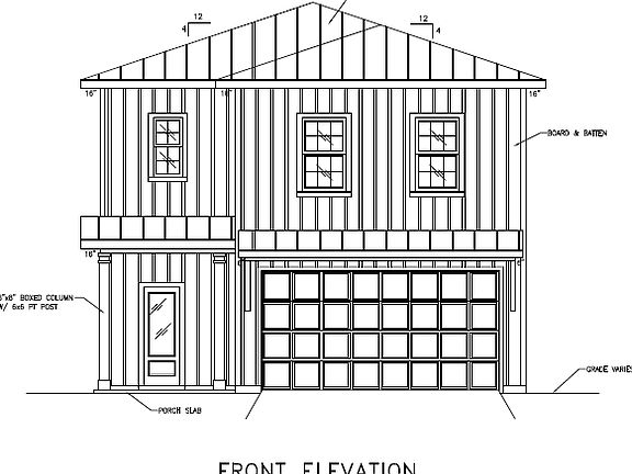 Front Elevation Drawing