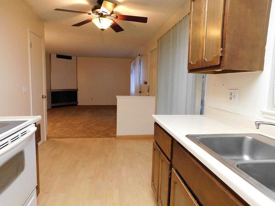 View from kitchen to living room