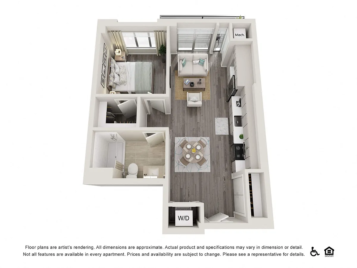 Floor plan 1 Bed B1