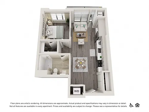 Floor plan 1 Bed B1