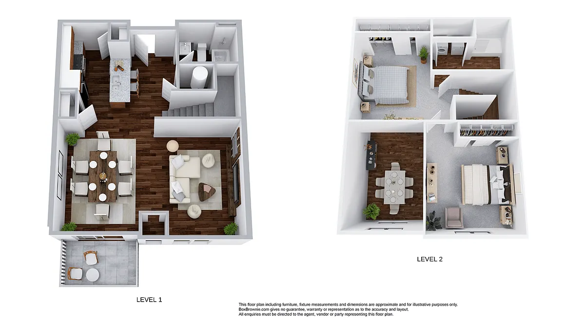 Floor plan Two Bedroom Loft
