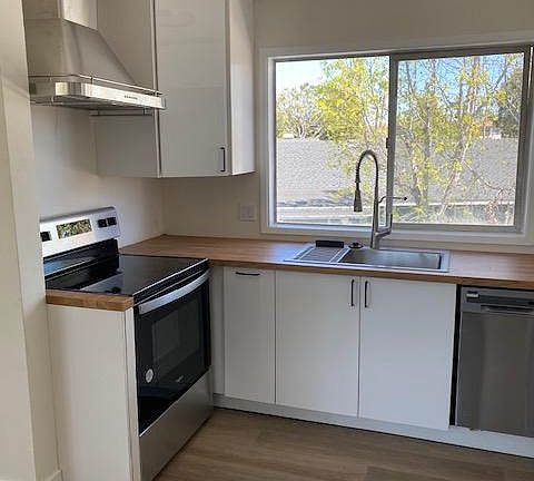 New kitchen with new appliances,