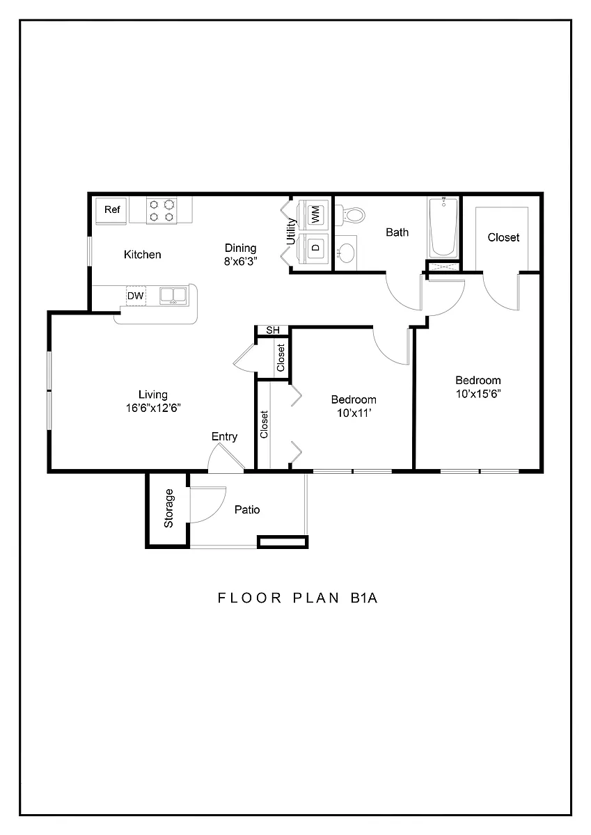 Floor plan B1 A