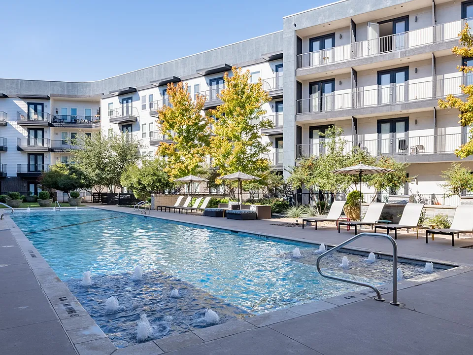 The Second of Two Pools at Abstract at Design District in Dallas TX, 75207