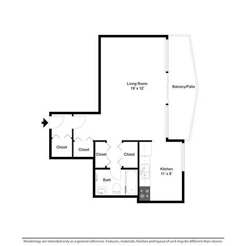 Floor plan Studio