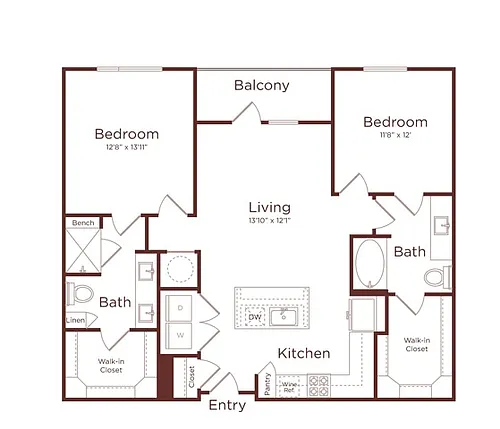 Floor plan B1A
