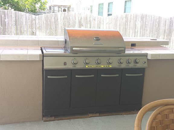 natural gas grill & bar area