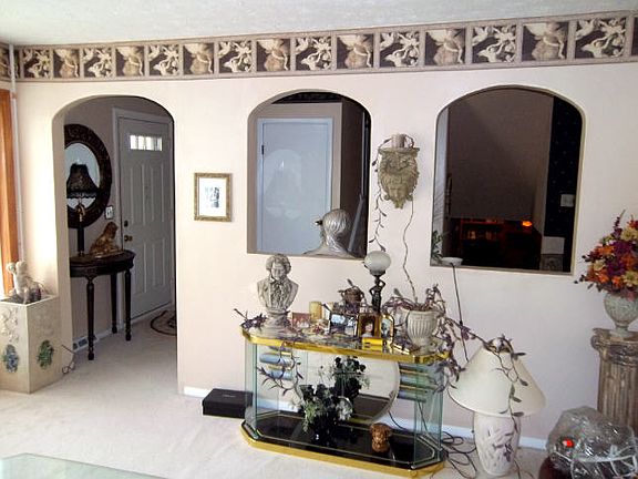 Living room into foyer