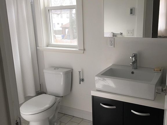 Primary bathroom. Full size bathtub with both shower head and hand held spray.