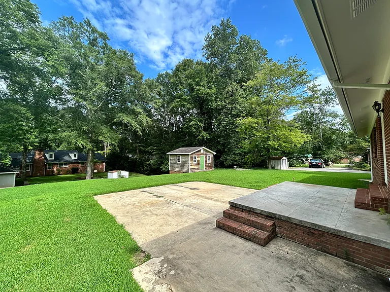 Backyard and patio