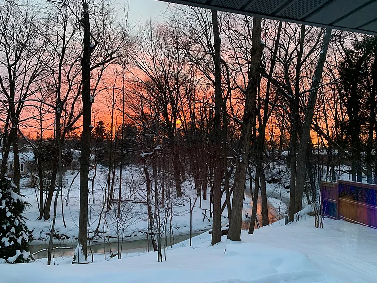 winter sunset