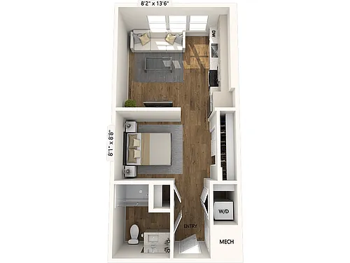 Floor plan S1-529sf-FinishIV