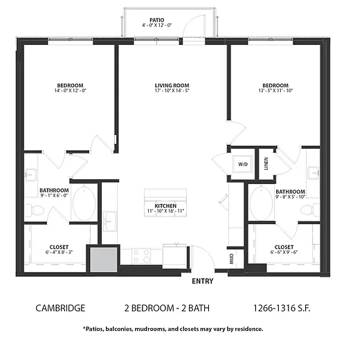 Floor plan Cambridge