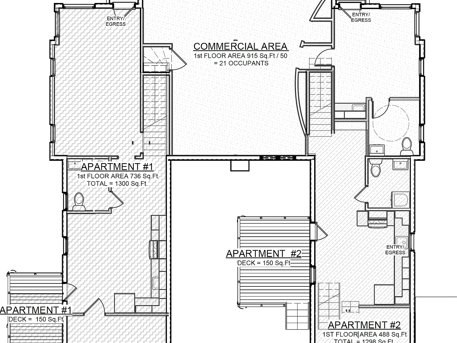 2 bed, 1.5 bath, 1300 sqft, $3,000 — Photo 2