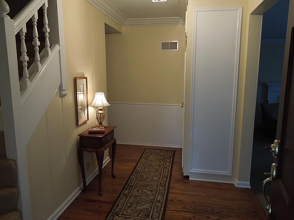 Foyer with Wood Floors