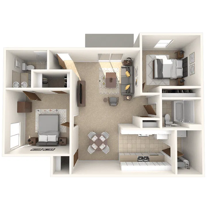 Floor plan Two Bedroom