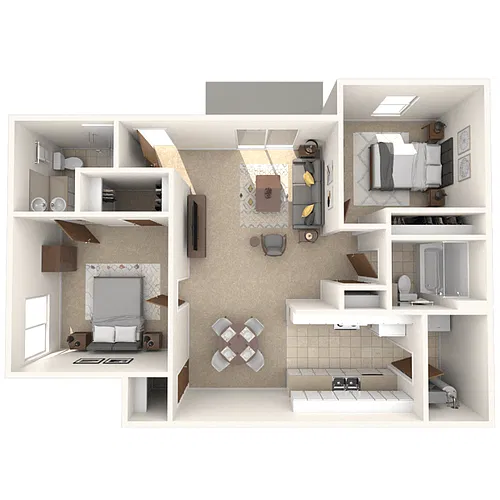 Floor plan Two Bedroom