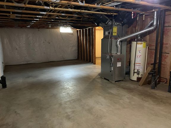 Unfinished basement area