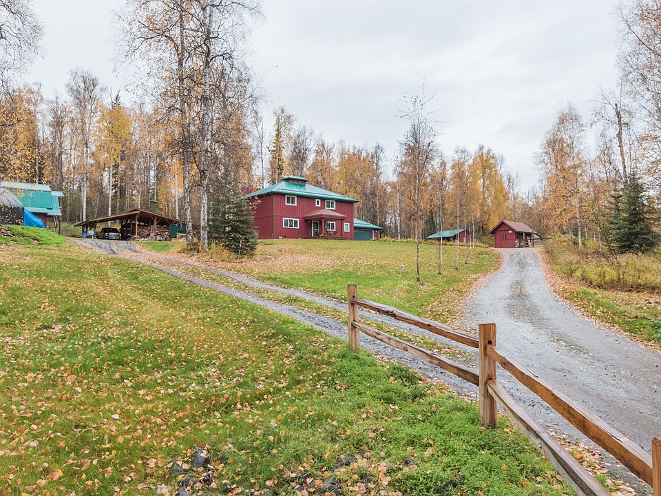 From the lower driveway. 