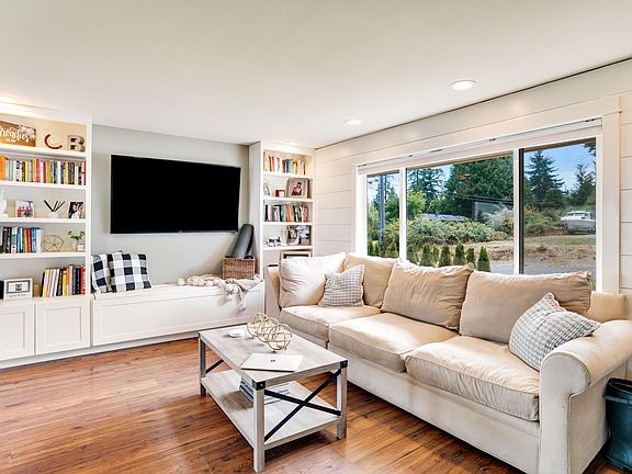 Built-in's provide plenty of storage and showcasing