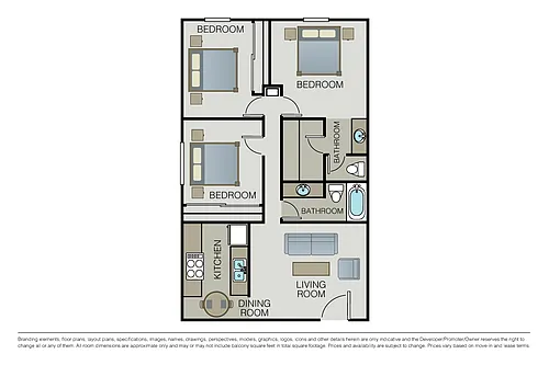 Floor plan Plan 3A