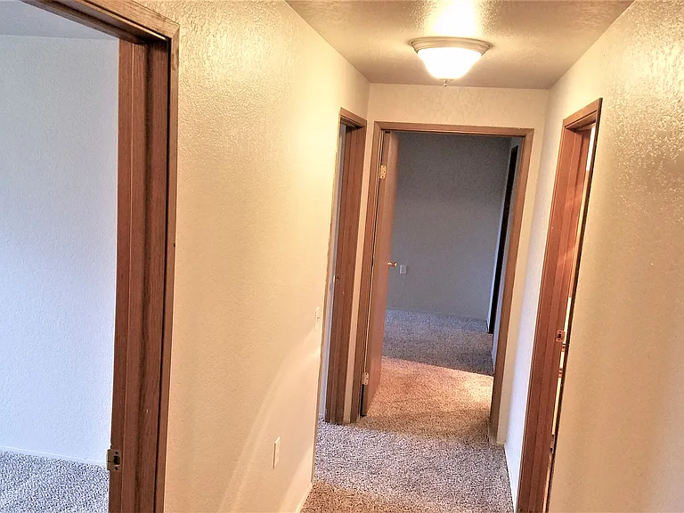 Hallway to bedrooms and bathrooms