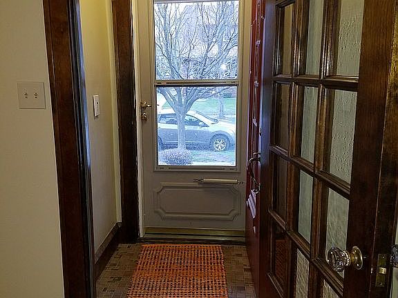 Foyer with coat closet