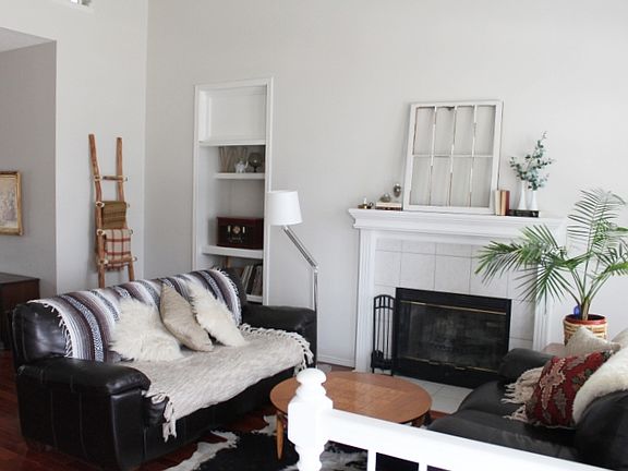 Living Room and Fireplace
