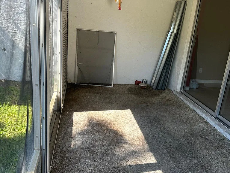 Outside closed Patio