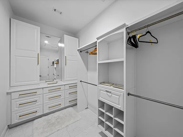 Large master bedroom closet