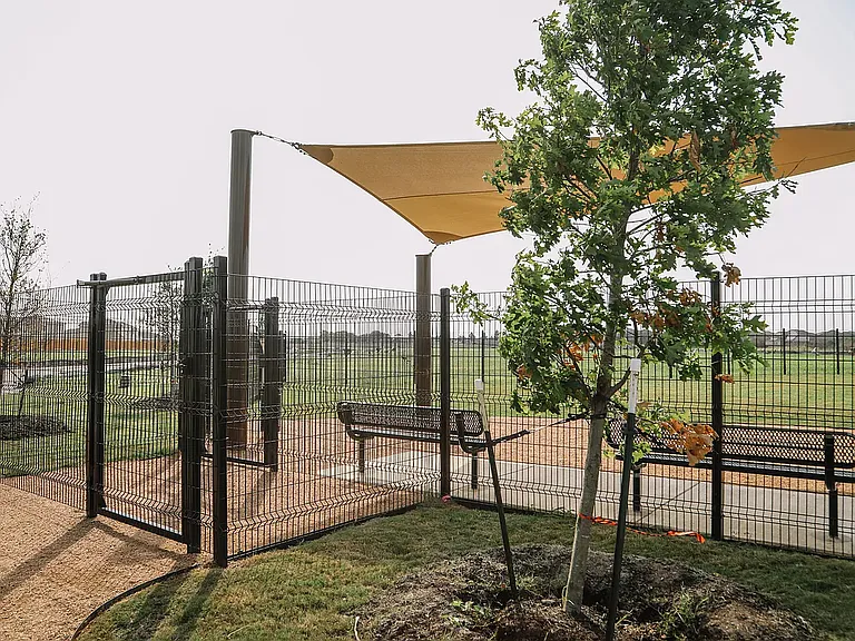 Community dog park.