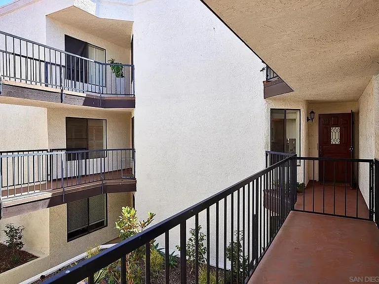 Entrance to unit