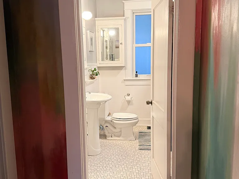 Hand-painted mural alcove