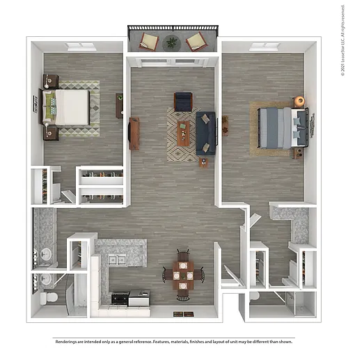 Floor plan Two Bedroom - 2