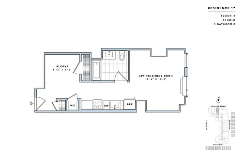 Floor plan Studio-E.8-II