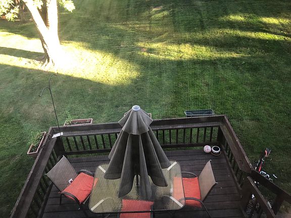 Back yard and deck