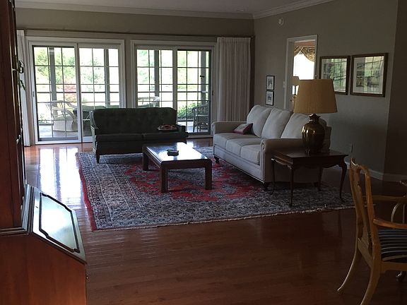 open living/dining area