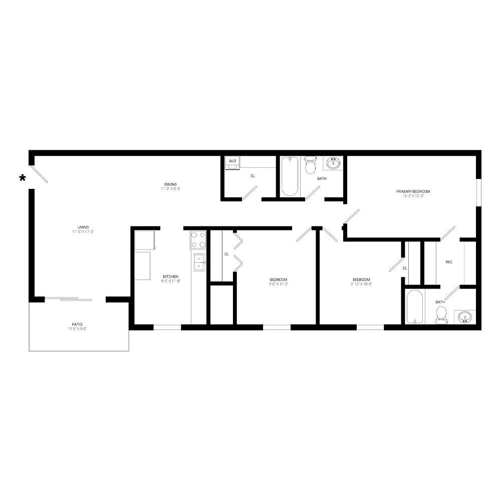 Floor plan The Willow