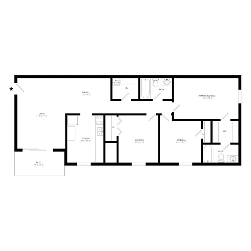Floor plan The Willow