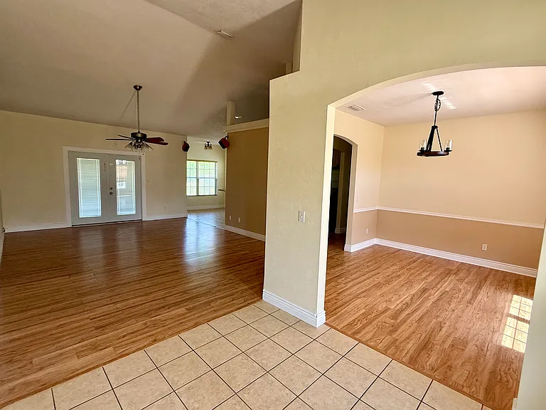 Flexible open space floor plan. Living room and formal dining room/bonus area