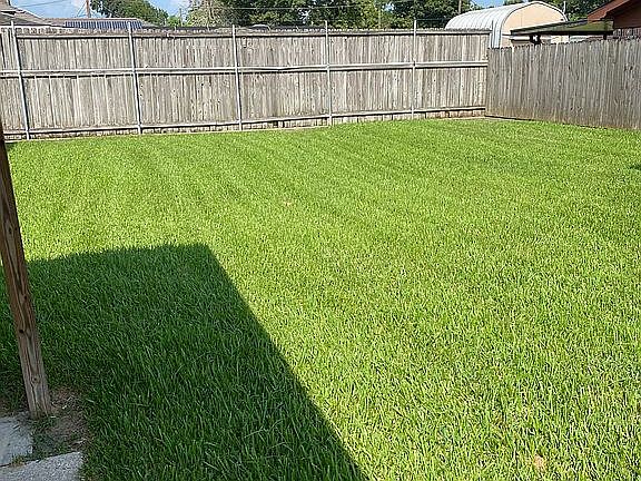 Large fenced in back yard