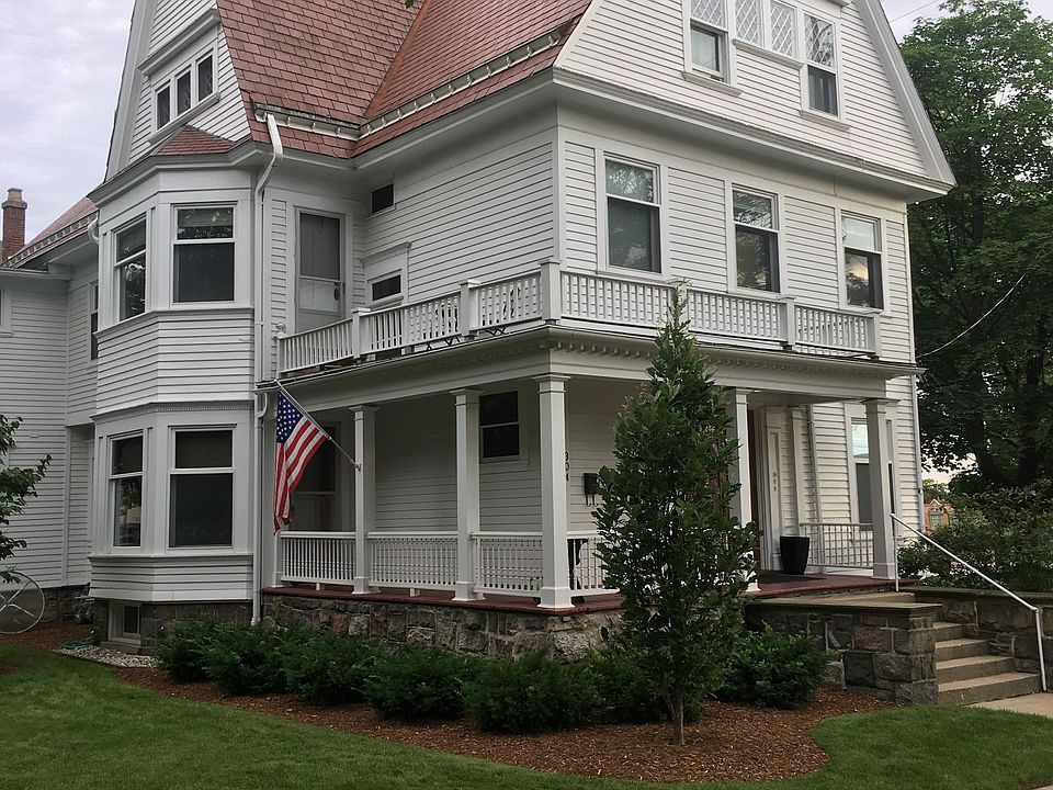 outside of residence from Washington Street. The house is on the corner of Washington and Lafayette.