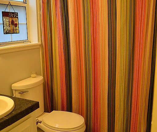 Master bath with tile shower