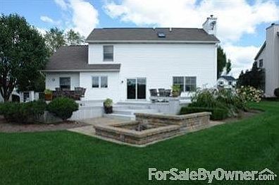 Peaceful!!
						:
						Two-tiered deck, patio and stone firepit.
