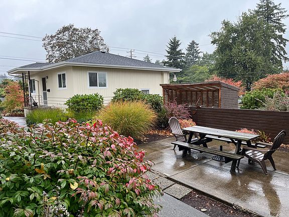 Exterior photo with courtyard and covered bike parking
