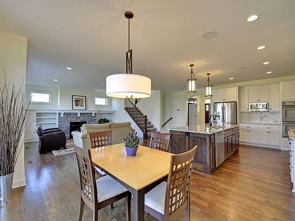 Open kitchen and dining